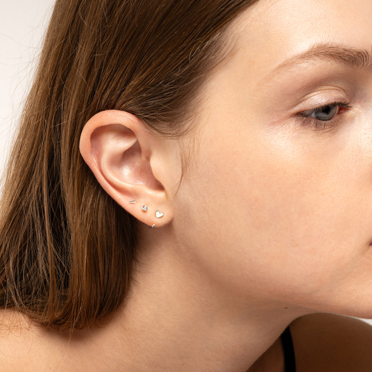 Little Heart Huggie Hoop Earrings