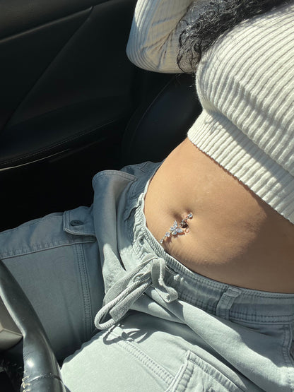 without Pricing Butterfly Clip on Belly Ring
